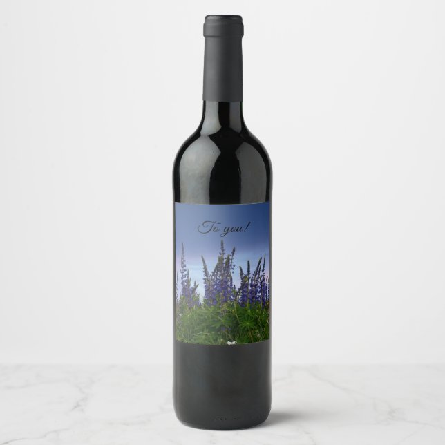 Etiqueta Para Botella De Vino Lupinos    (Anverso)