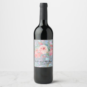 Etiqueta Para Botella De Vino Madre Perla Falsa 