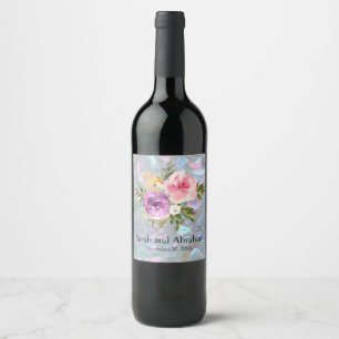 Etiqueta Para Botella De Vino Madre Perla Falsa 