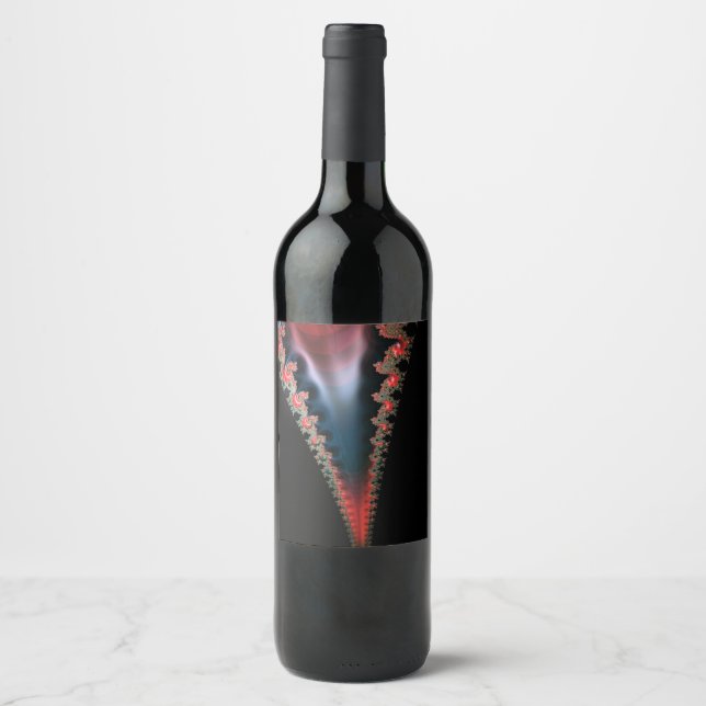 Etiqueta Para Botella De Vino Mandelbrot Zip Wine Labs (Anverso)