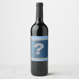 Etiqueta Para Botella De Vino Marca de preguntas