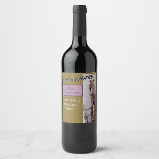 Etiqueta Para Botella De Vino mare suave