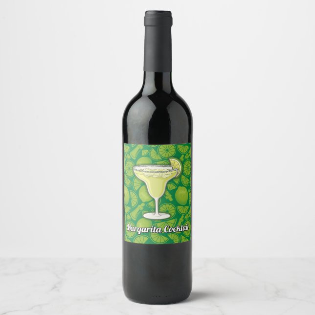 Etiqueta Para Botella De Vino Margarita (Anverso)