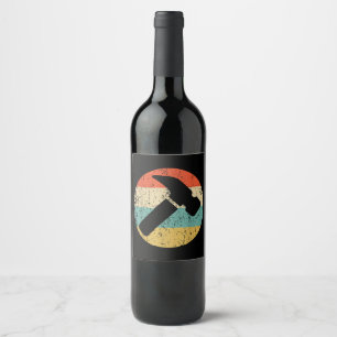 Etiqueta Para Botella De Vino Martillo retro vintage carpintero