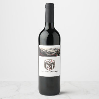 Etiqueta Para Botella De Vino Máximo viaje al extranjero viaje por carretera alp