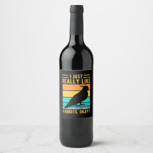 Etiqueta Para Botella De Vino Me Gusta Mucho Los Perros.