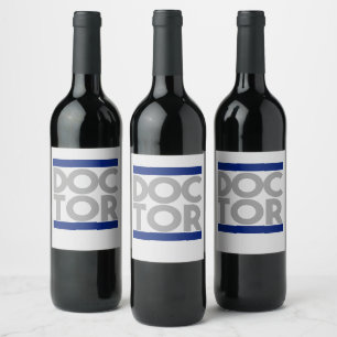 Etiqueta Para Botella De Vino Médica