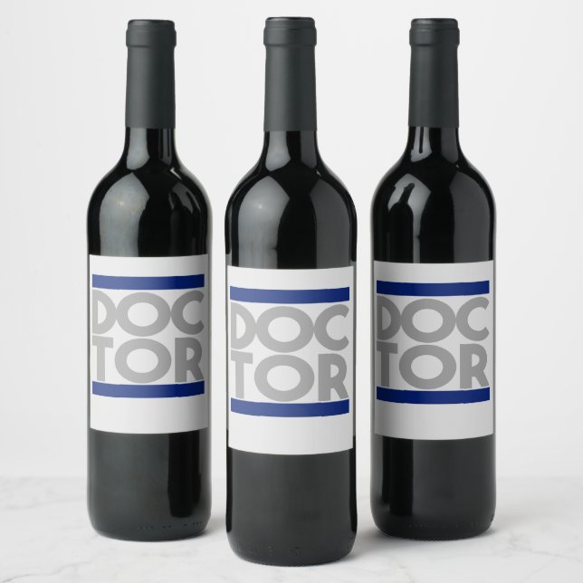 Etiqueta Para Botella De Vino Médica (Botellas)