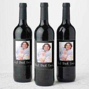 Etiqueta Para Botella De Vino Mejor Etiqueta de Vino de Papá Nunca