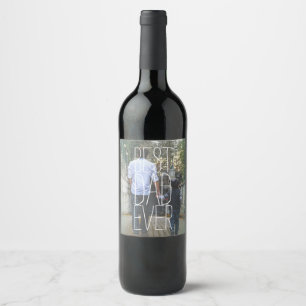 Etiqueta Para Botella De Vino Mejor foto de papá