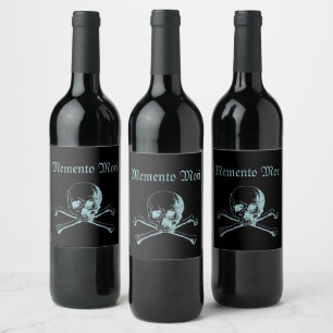 Etiqueta Para Botella De Vino Memento Mori (Recuerde la muerte)