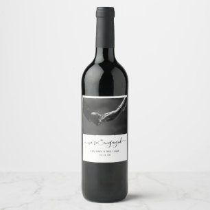 Etiqueta Para Botella De Vino Minimalista moderno Nos hemos comprometido con fot