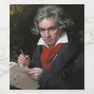 Etiqueta Para Botella De Vino Missa Solemnis: Ludwig Beethoven Música Clásica