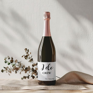 Etiqueta Para Botella De Vino Moderna propuesta Minimalista de la dama de honor