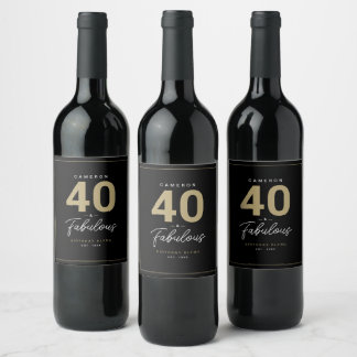 Etiqueta Para Botella De Vino Moderno 40 sencillo y Fabuloso personalizado