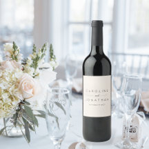 Moderno Minimalista elegante matrimonio personaliz