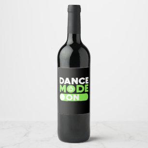 Etiqueta Para Botella De Vino Modo de baile activado