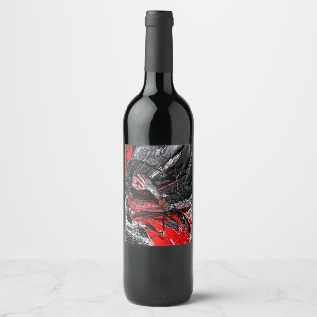 Etiqueta Para Botella De Vino Molten Soul (Anverso)