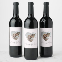 Etiqueta Para Botella De Vino Mom Custom Name & Photo | Personalized Wine Label