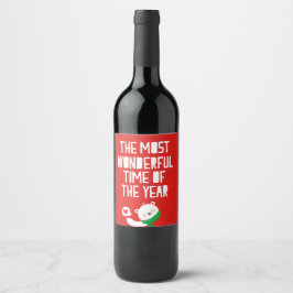Etiqueta Para Botella De Vino Momento Más Maravilloso