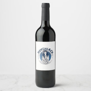 Etiqueta Para Botella De Vino Momhiach Jewish Hanukkah 2025 Mom Jew