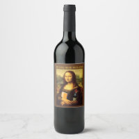 Mona Lisa divertida con Wine Book Club
