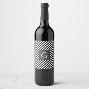 Etiqueta Para Botella De Vino Monograma Groomsmen el mejor hombre padre Groom St