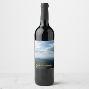 Etiqueta Para Botella De Vino Montañas Apalaches II Shenandoah