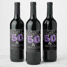 Morado 50 Fabuloso | Feliz cumpleaños número 50