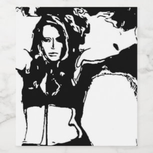 Etiqueta Para Botella De Vino Mujer Bruja