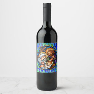 Etiqueta Para Botella De Vino Natividad