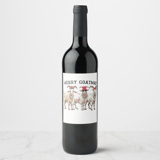 Etiqueta Para Botella De Vino navidad 2026,  (Anverso)