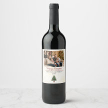 Navidad con Foto Familiar Personalizada Moderna 