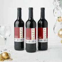 Navidad Gato Amante Rojo Blanco Oro Moderno