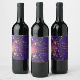 Etiqueta Para Botella De Vino Navidad Personalizada