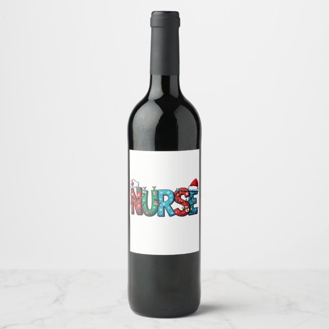 Etiqueta Para Botella De Vino navidades 2025, (Anverso)
