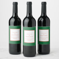 Navidades Boda de Moda mínima roja y verde