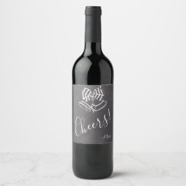 Etiqueta Para Botella De Vino Navidades Cheer, Etiqueta de vino Personalizado de