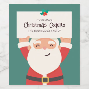 Etiqueta Para Botella De Vino Navidades Coquito