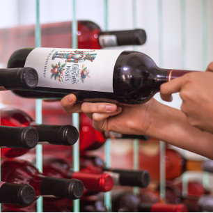 Etiqueta Para Botella De Vino Navidades: Deseos de los Navidades de candy cane
