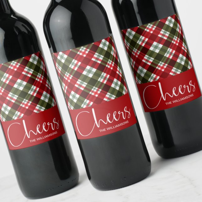 Etiqueta Para Botella De Vino Navidades navideños aplastados (Subido por el creador)