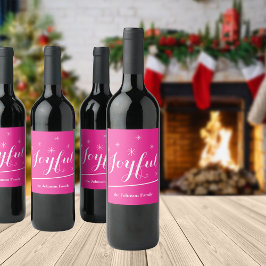 Etiqueta Para Botella De Vino Navidades personalizados Moda de nombres personali