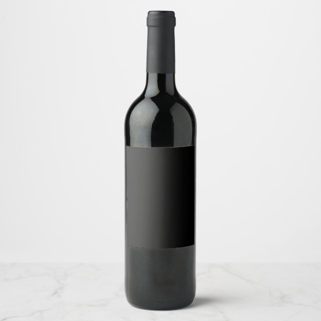 Etiqueta Para Botella De Vino Negro (Anverso)