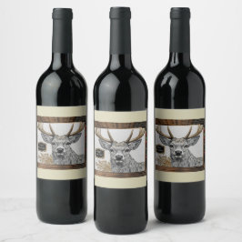 Etiqueta Para Botella De Vino New Year greeting label