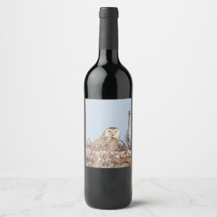 Etiqueta Para Botella De Vino Nieves en la playa