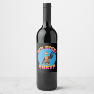 Etiqueta Para Botella De Vino Noche de gallinas divertidas, fiesta de pollo, hum