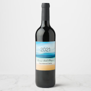 Get Wallpaper Etiquetas Mar Tropical Para Vinos Y Champan Zazzle Es HD