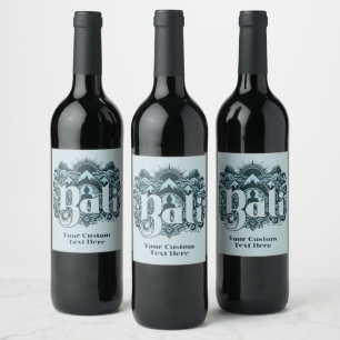 Etiqueta Para Botella De Vino Nombre personalizado Bali