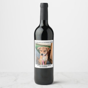 ETIQUETA PARA BOTELLA DE VINO NUESTRO HIJO PODRÍA SER LA RAZÓN POR LA QUE BEBE U