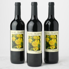 Etiqueta Para Botella De Vino Nuestro primer aniversario Boda de la conmemoració